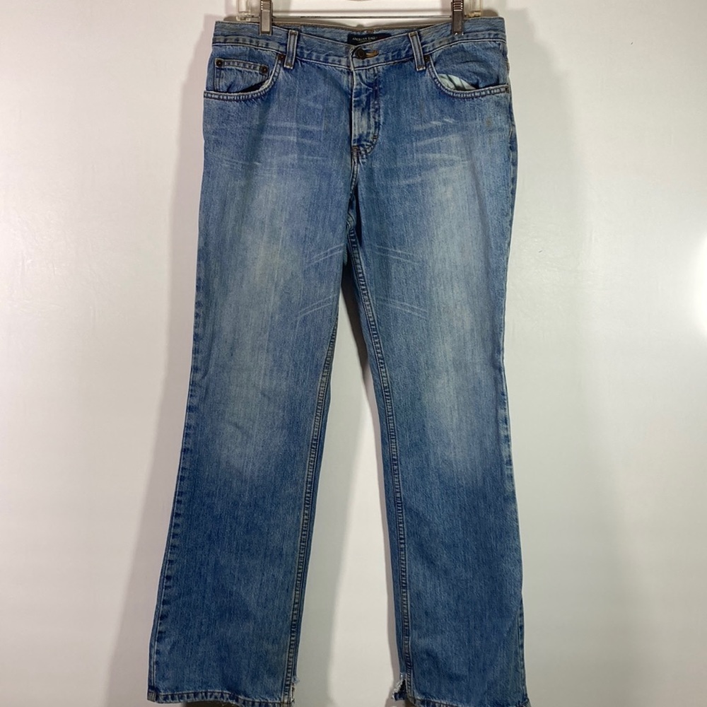 American Eagle Outfitters 100% Cotton Straight Leg Faded Jeans Size 12